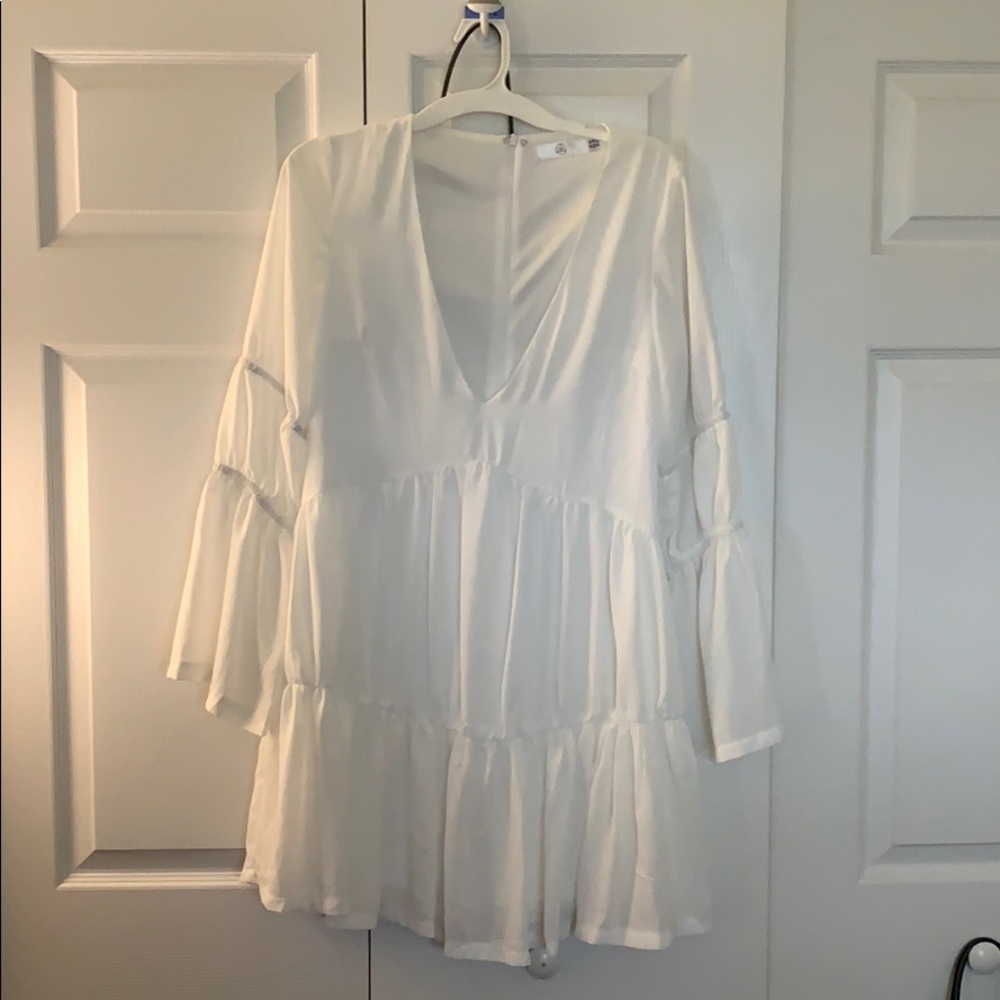 White flowy dress